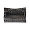 Dacasso Protacini Castlerock Gray Italian Patent Leather Business Card Holder A6207 - alternate 1